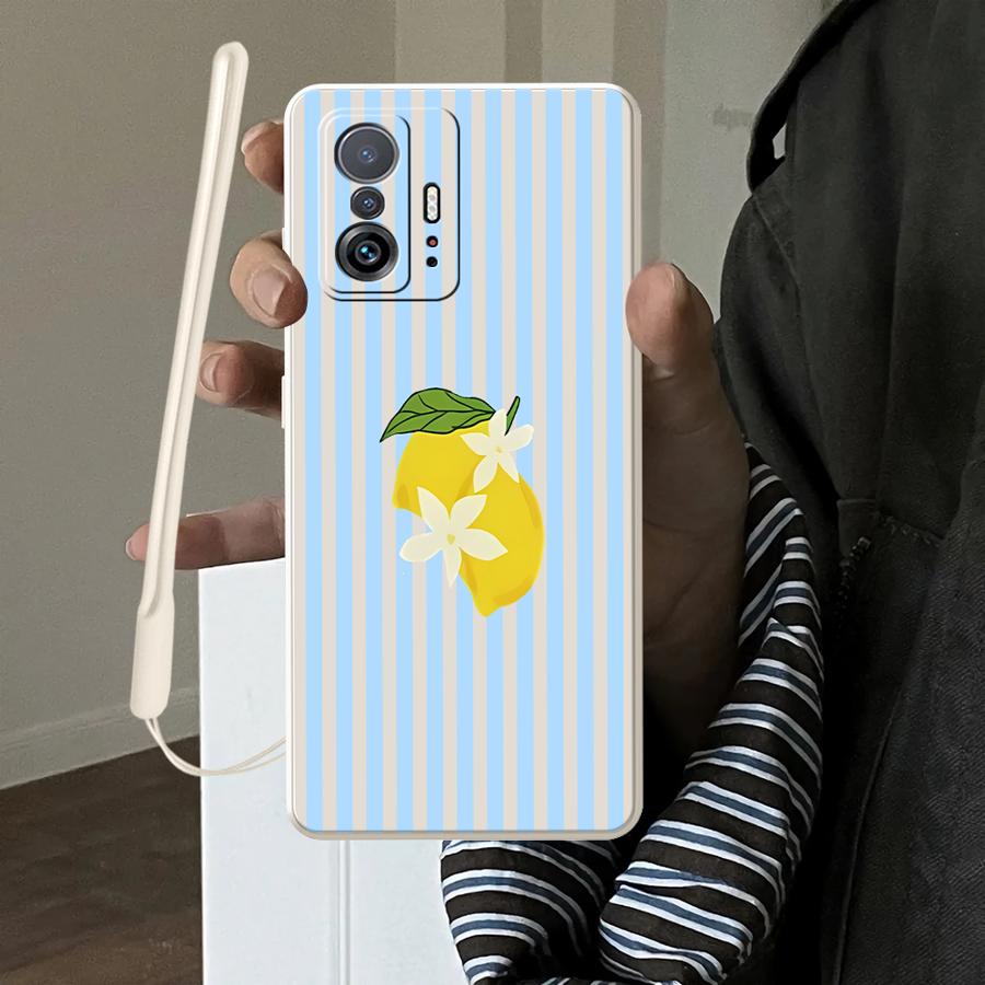 Phone Cases Xiaomi - Capa com padrão de listras Lemon