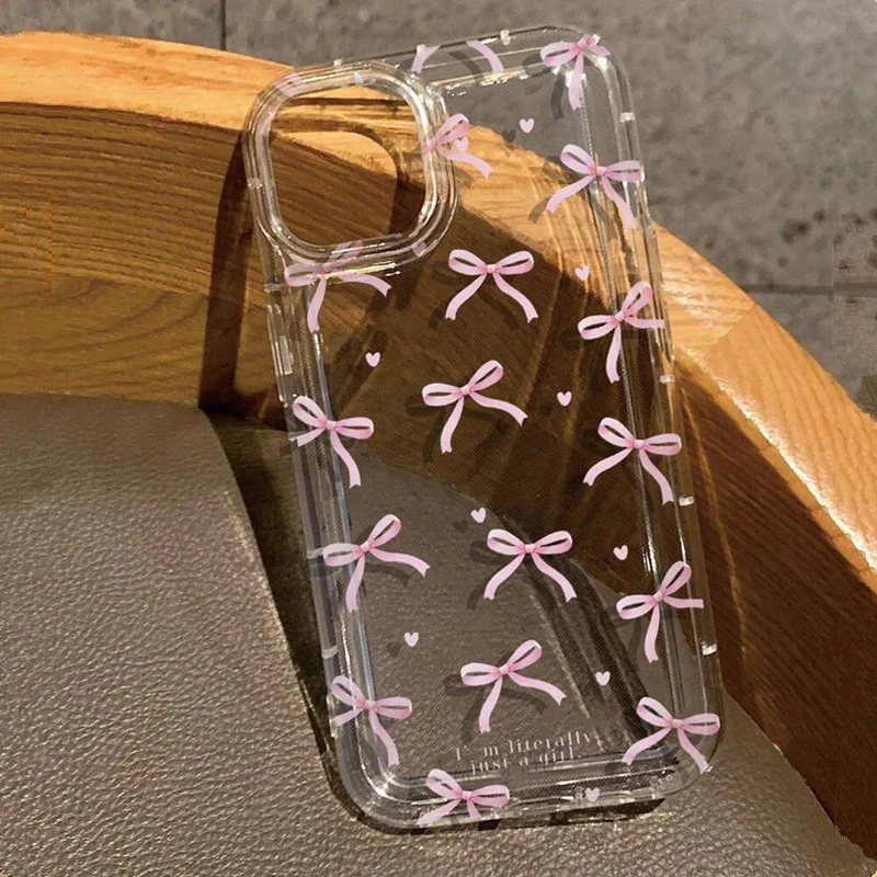 Phone Cases Dior - Bonito rosa coração arco caso de