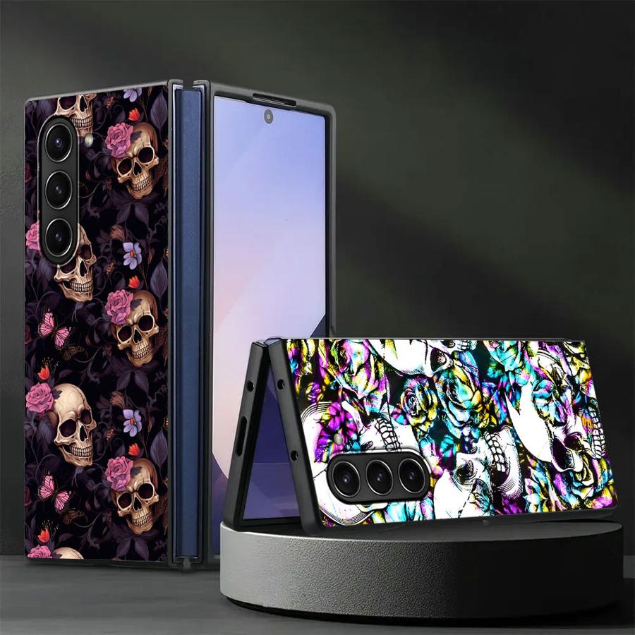 Phone Cases Z Fold 6 - Capa Skull Art para Samsung Galaxy