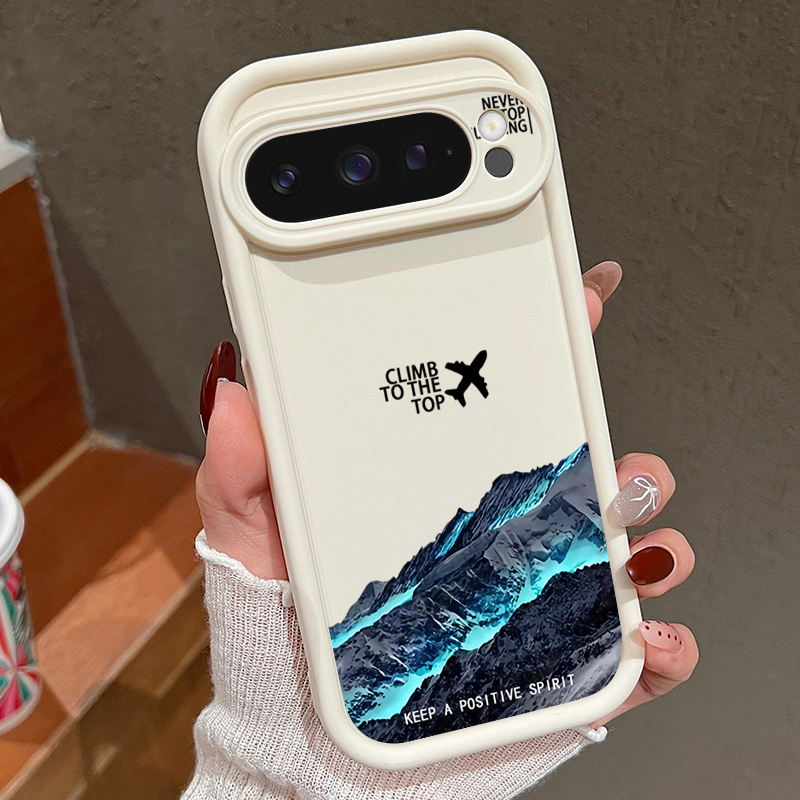 Phone Cases Google Pixel 10 - Avião neve montanha padrão caso de