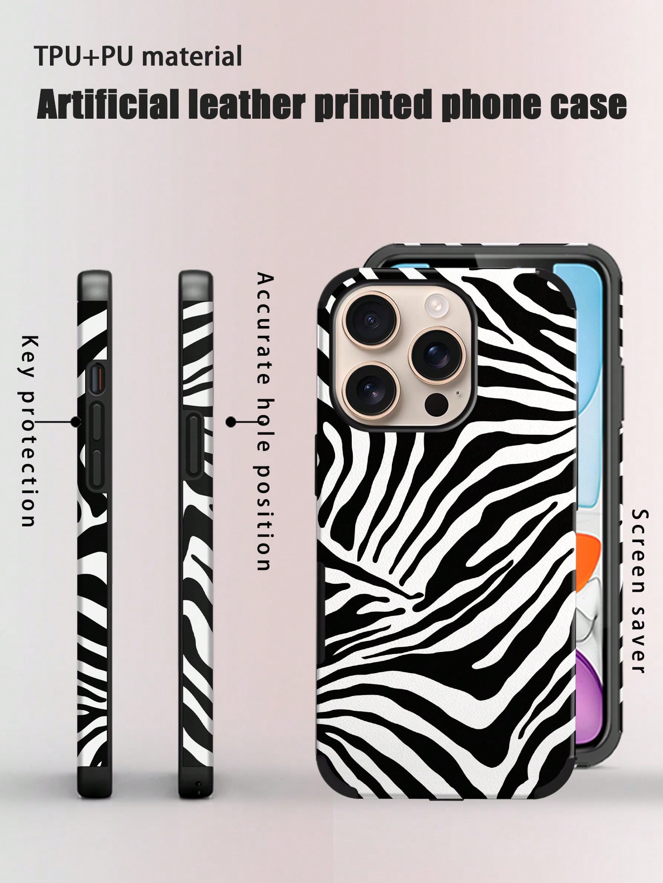 Phone Cases Zebra - Capa de Telefone com Padrão de
