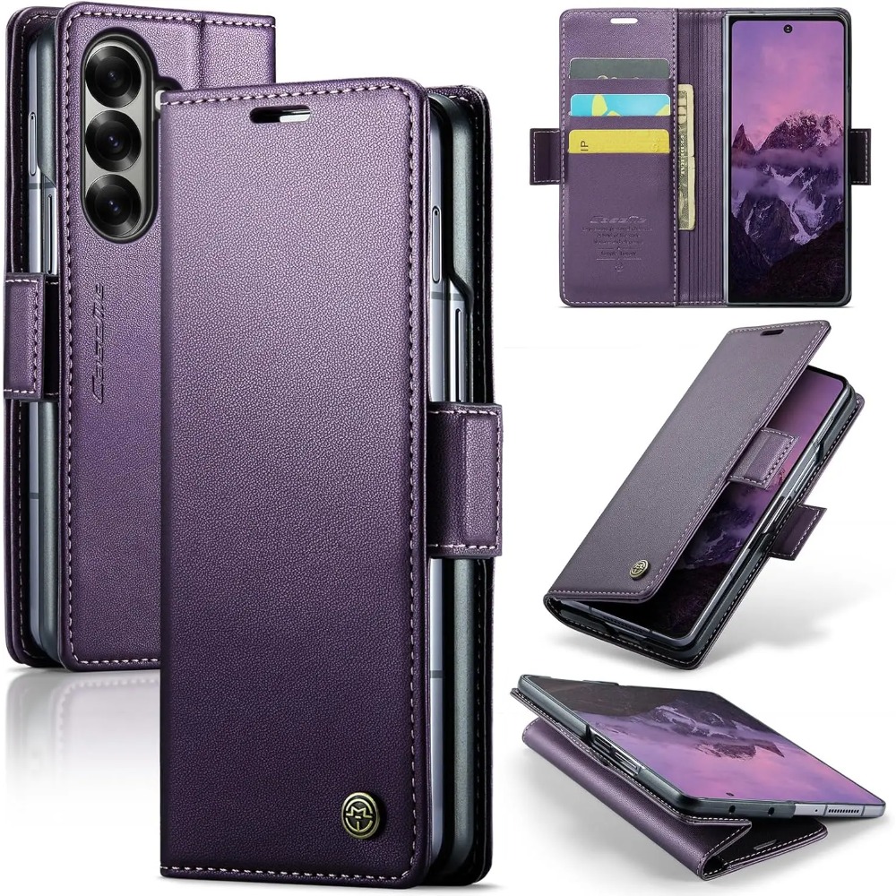 Leather Folio Wallet Case - Capa de Couro RFID Folio Flip