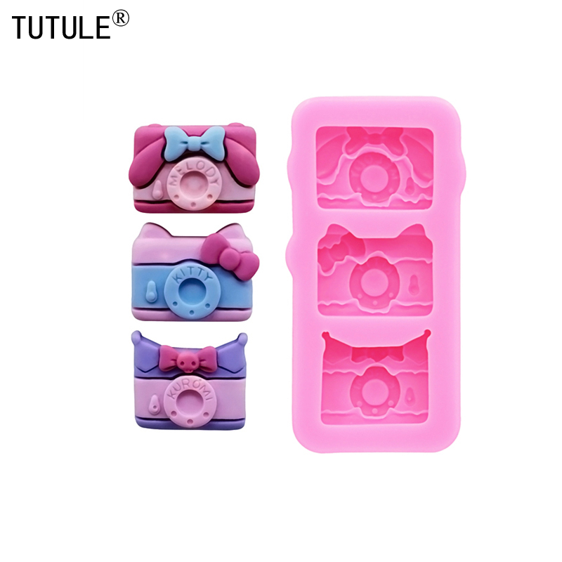 Phone Cases Eco Friendly - Cartoon Camera silicone molde resina telefone