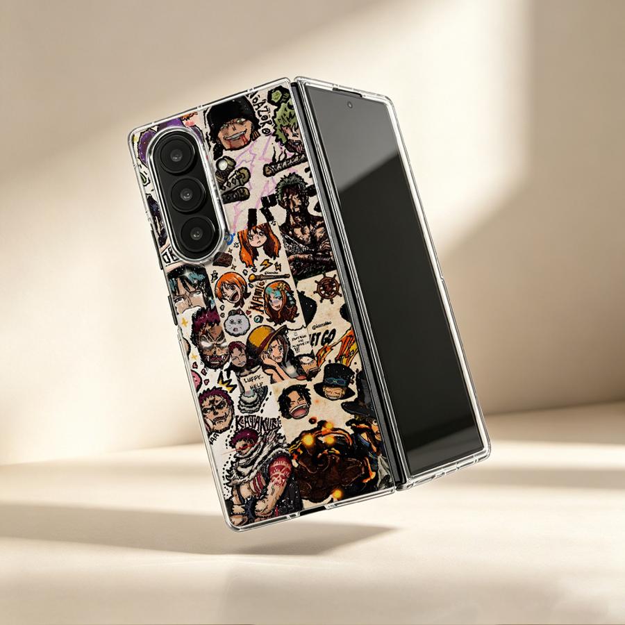 Phone Cases Z Fold 6 - Capa Transparente Macia para Celular Crew