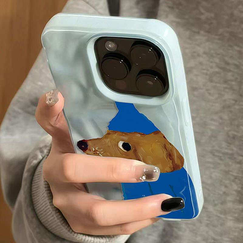 Phone Cases Blue - Chapéu azul filhote de cachorro dobras