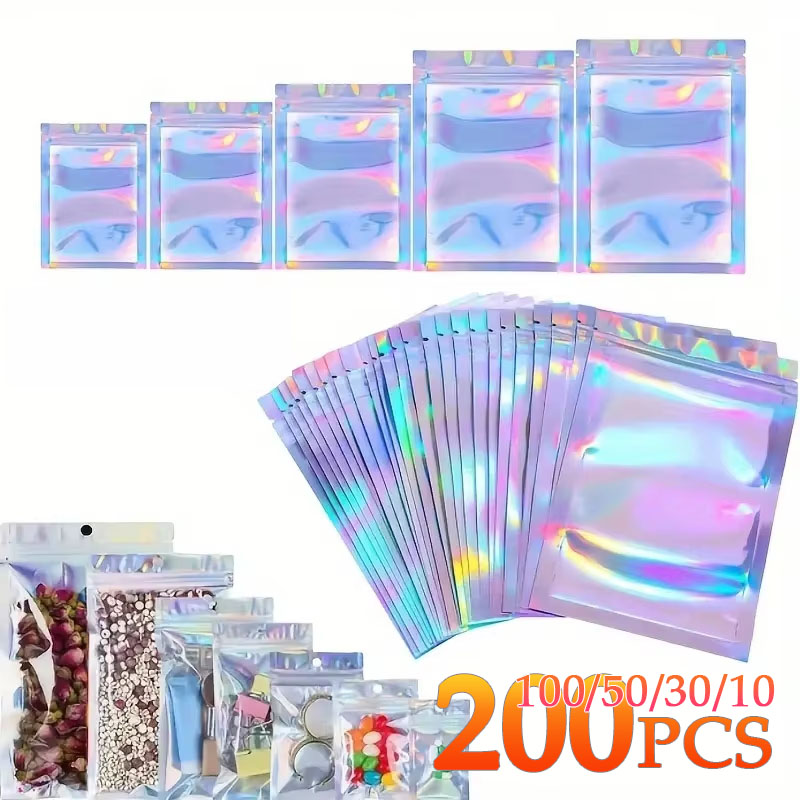 Phone Cases Eco Friendly - 10-200PCS Sacos Ziplock a Laser Reutilizáveis
