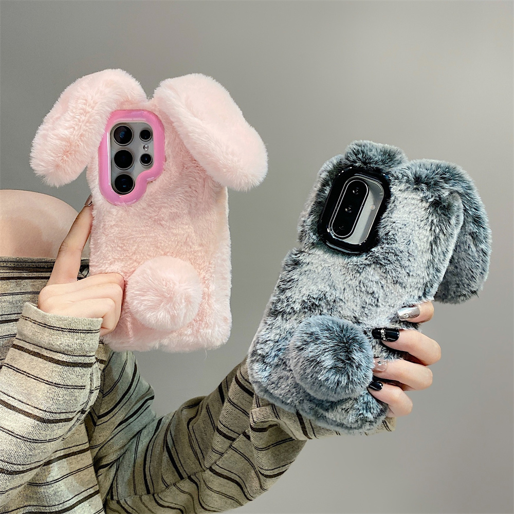 Phone Cases Samsung - Bonito orelhas de coelho fofo suporte