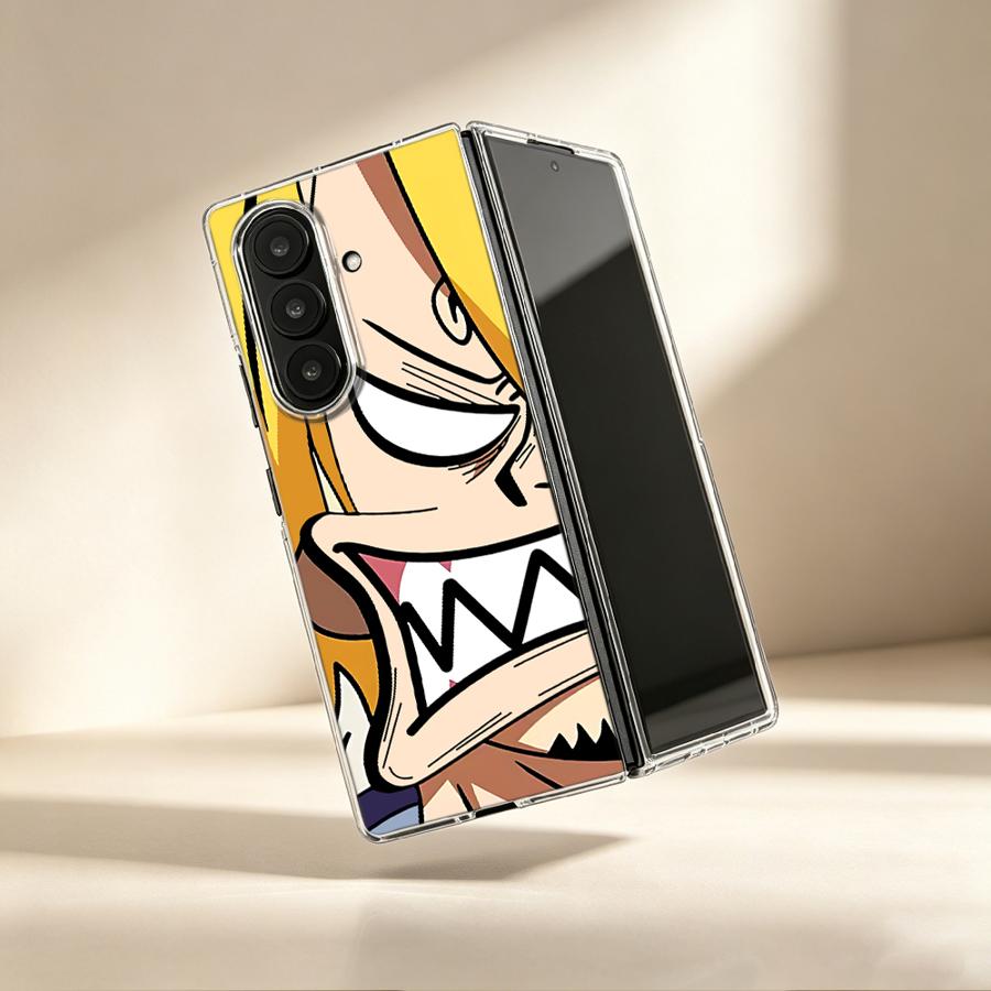 Phone Cases Z Fold 6 - Capa Transparente Macia para Celular Angry