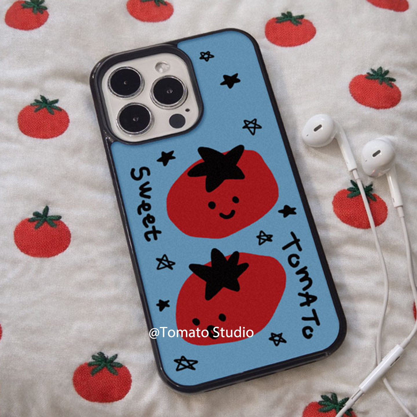 Phone Cases Blue - Capa de Silicone Antichoque Coreana Estilo