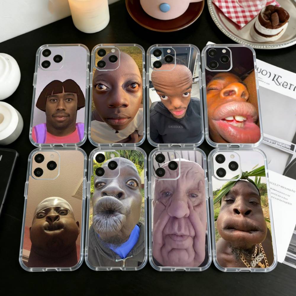 Phone Cases Ugly - Capa Transparente Engraçada U-Ugly M-Man para