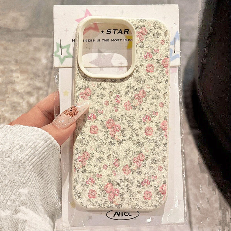 Phone Cases Like Loopy - Adorável menina floral branco clássico macio