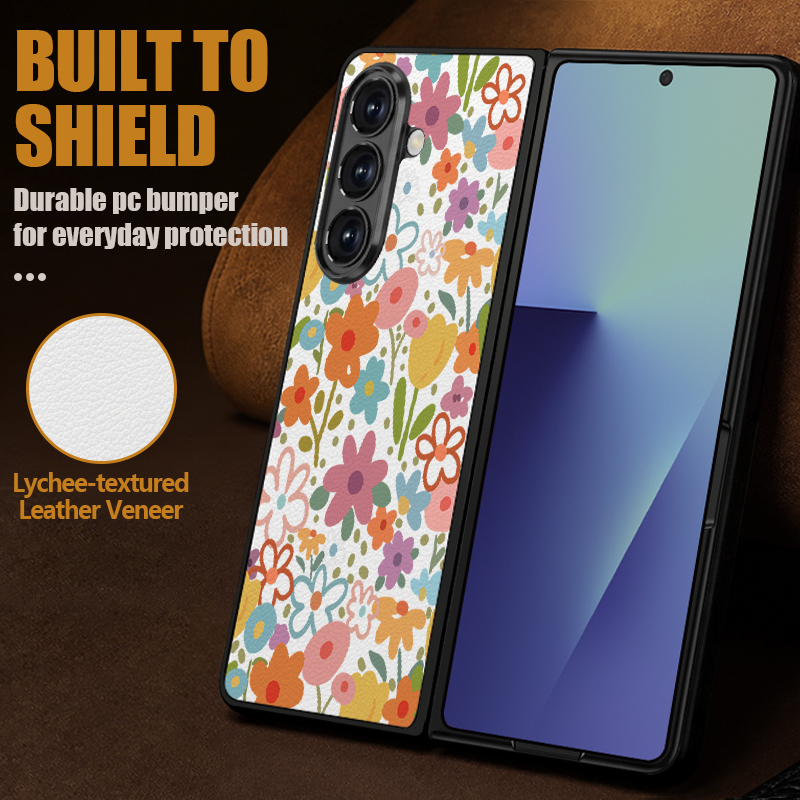 Capa de Telefone em Couro PU p - Phone Cases Z Fold 6 avaliação e preço