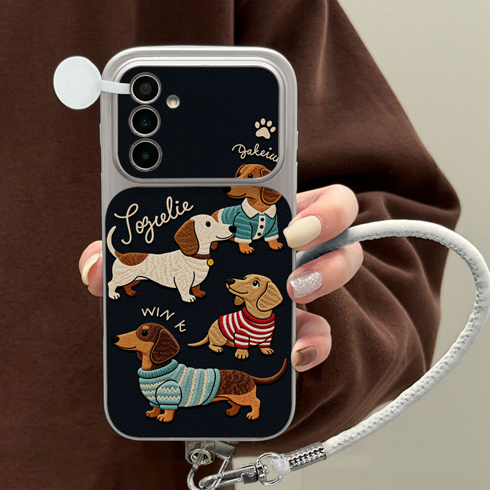 Capa de Celular de Couro Lichi - Phone Cases With Loop avaliação e preço