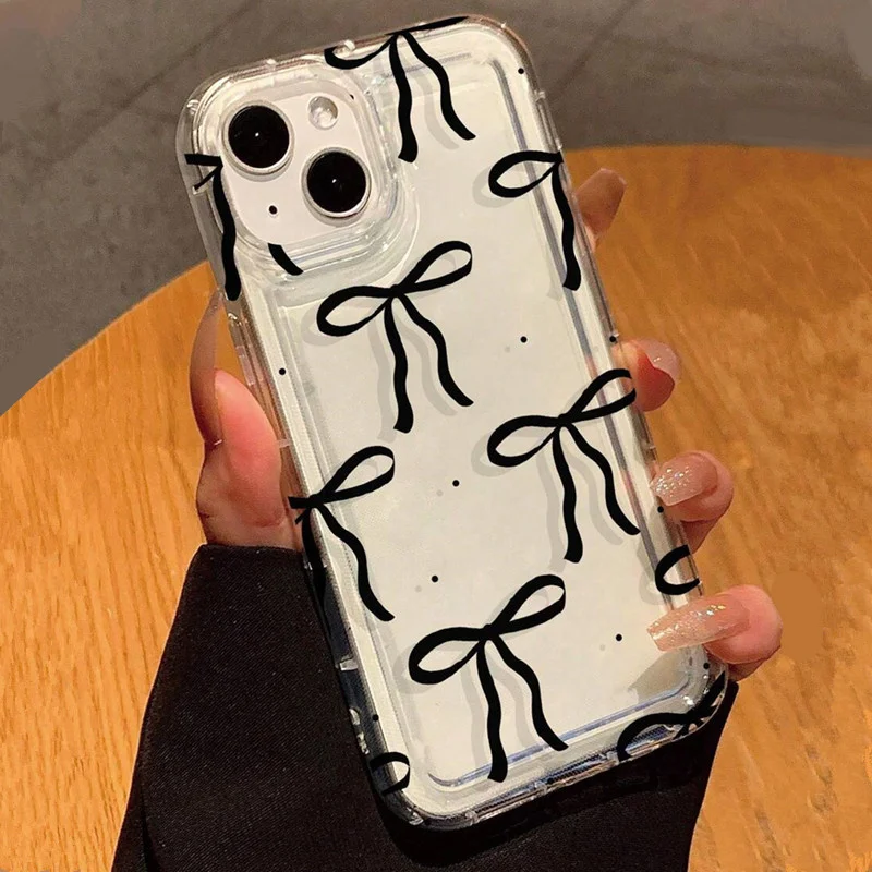 Bonito rosa coração arco caso  - Phone Cases Dior avaliação e preço