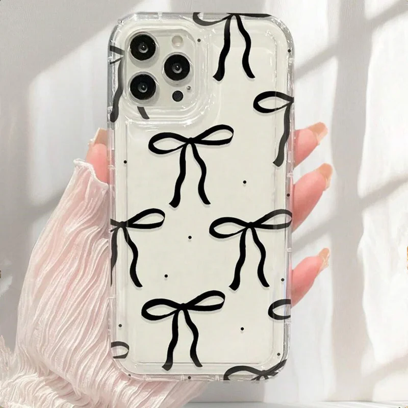 Bonito rosa coração arco caso  - Phone Cases Dior avaliação e preço