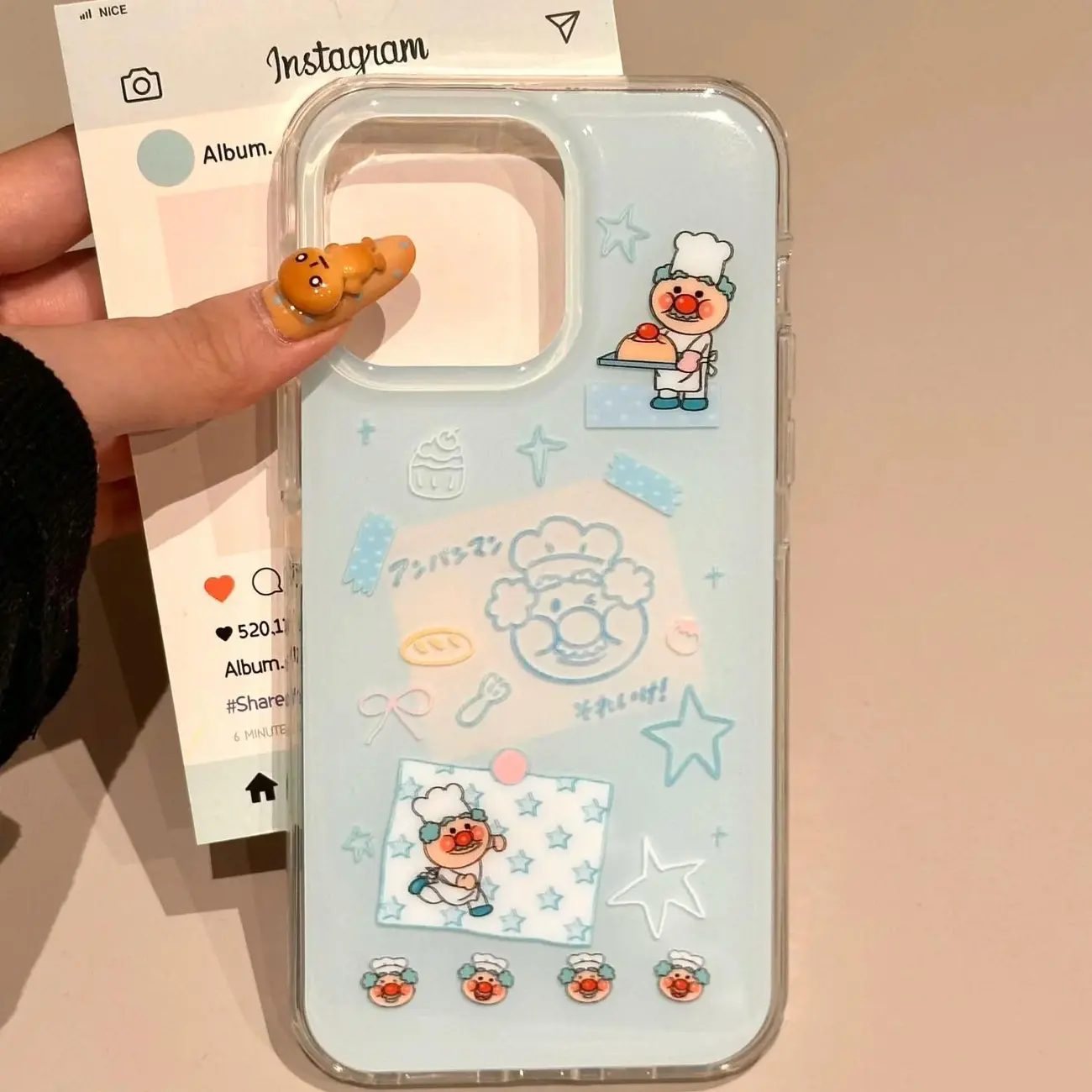 Coreano ins azul chef velho do - Phone Cases Blue avaliação e preço