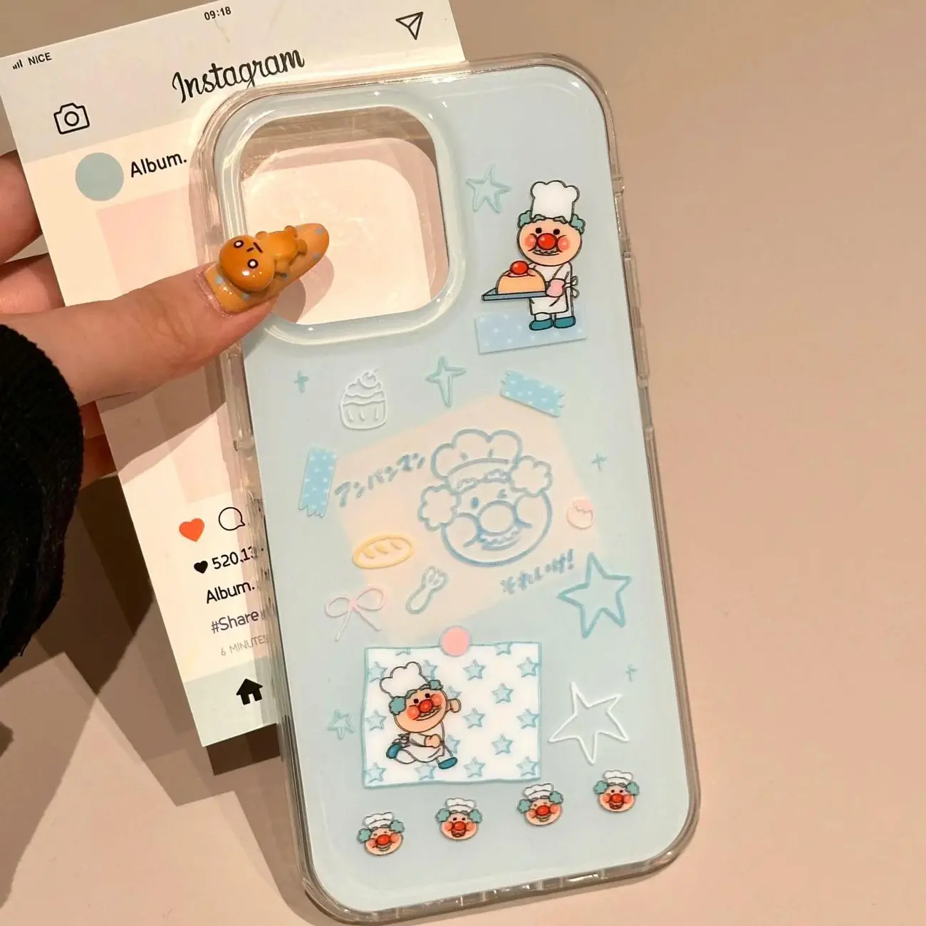 Coreano ins azul chef velho do - Phone Cases Blue avaliação e preço