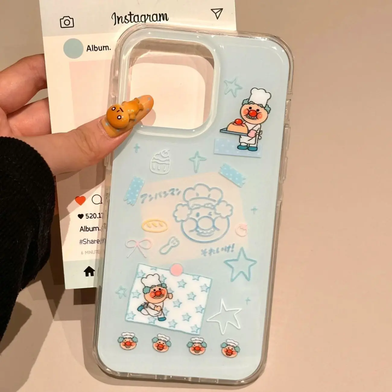 Coreano ins azul chef velho do - Phone Cases Blue avaliação e preço