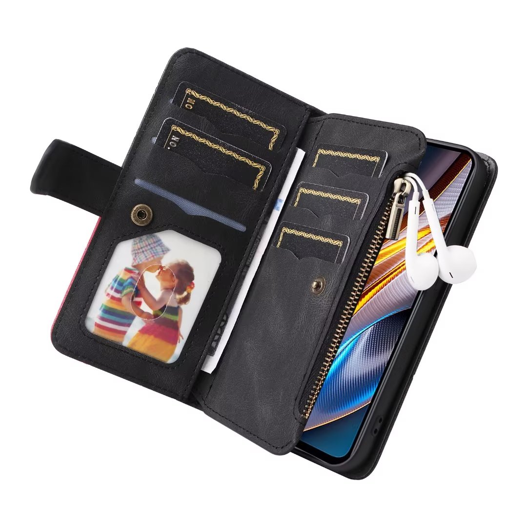 Capa de Couro Luxuosa com Zípe - Leather Folio Wallet Case avaliação e preço
