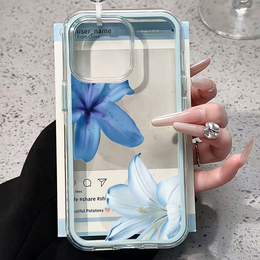 Capa Transparente de Silicone  - Phone Cases Blue avaliação e preço