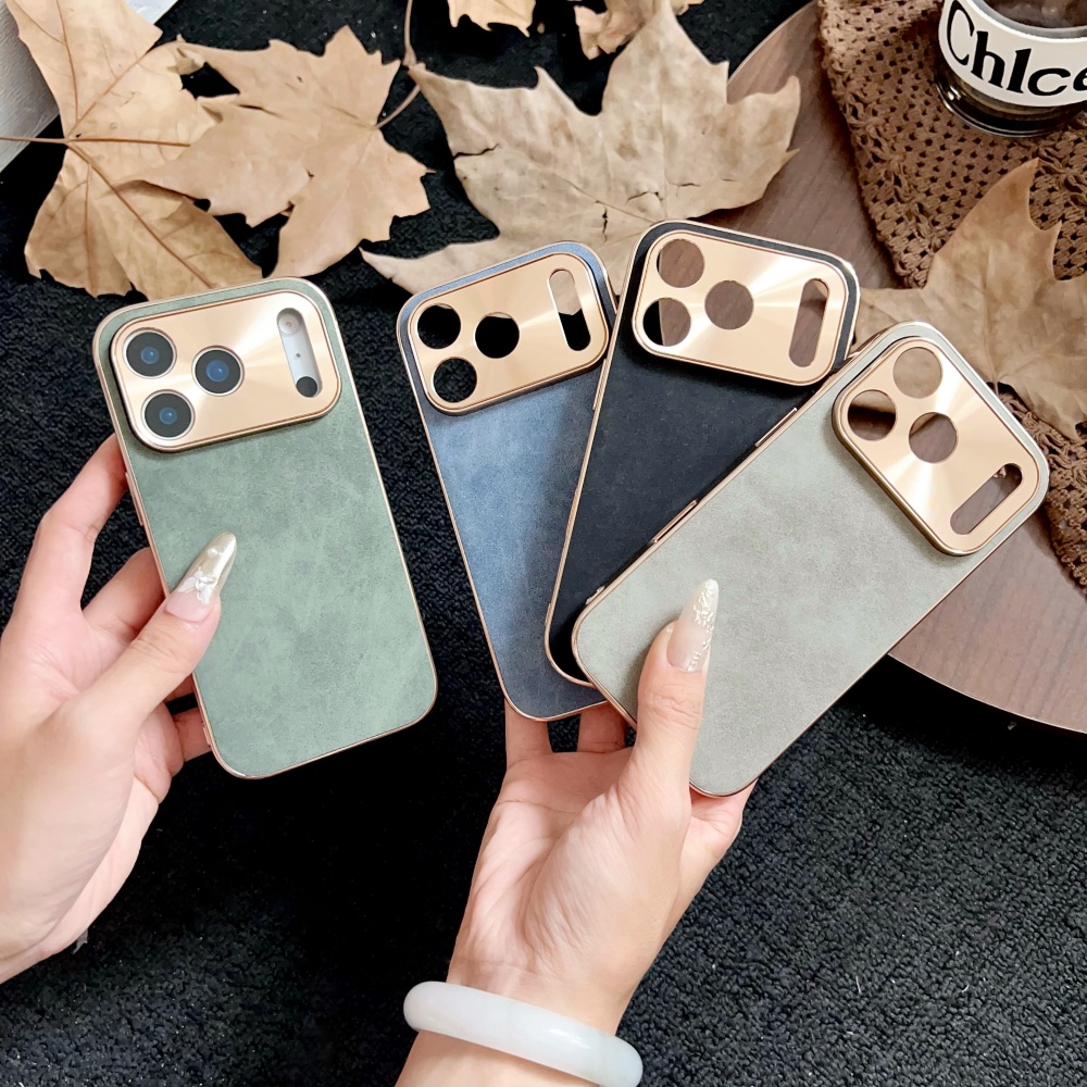 Capa de telefone de pele de ca - Luxury Plating Case avaliação e preço