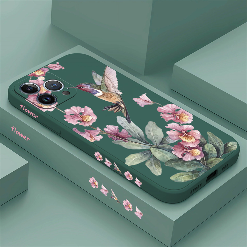 Flores pintadas pássaros caso  - Phone Cases Dior avaliação e preço