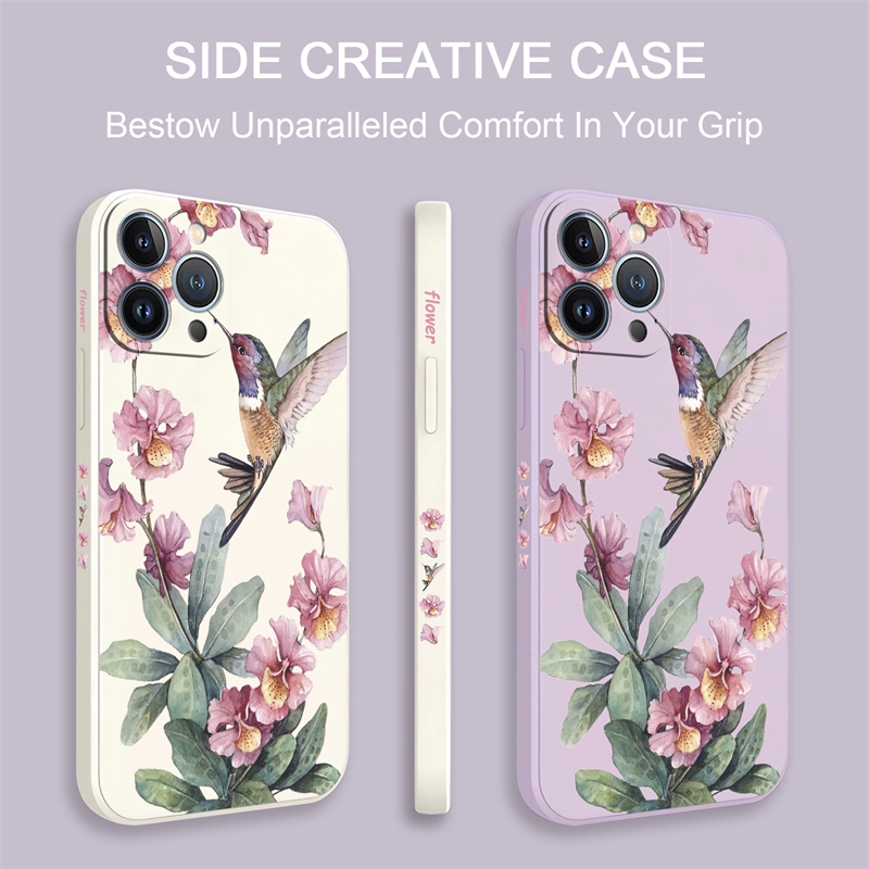 Flores pintadas pássaros caso  - Phone Cases Dior avaliação e preço