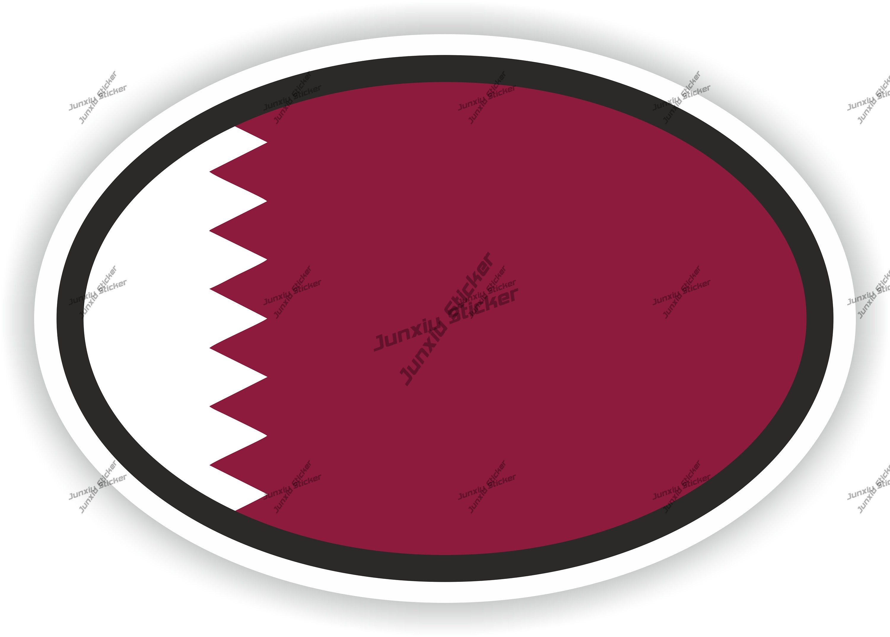 Adesivo Oval Bandeira do Catar - Phone Cases Qatar avaliação e preço