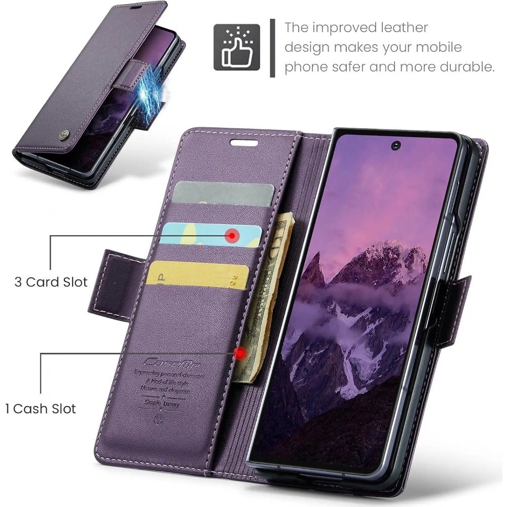 Capa de Couro RFID Folio Flip  - Leather Folio Wallet Case avaliação e preço