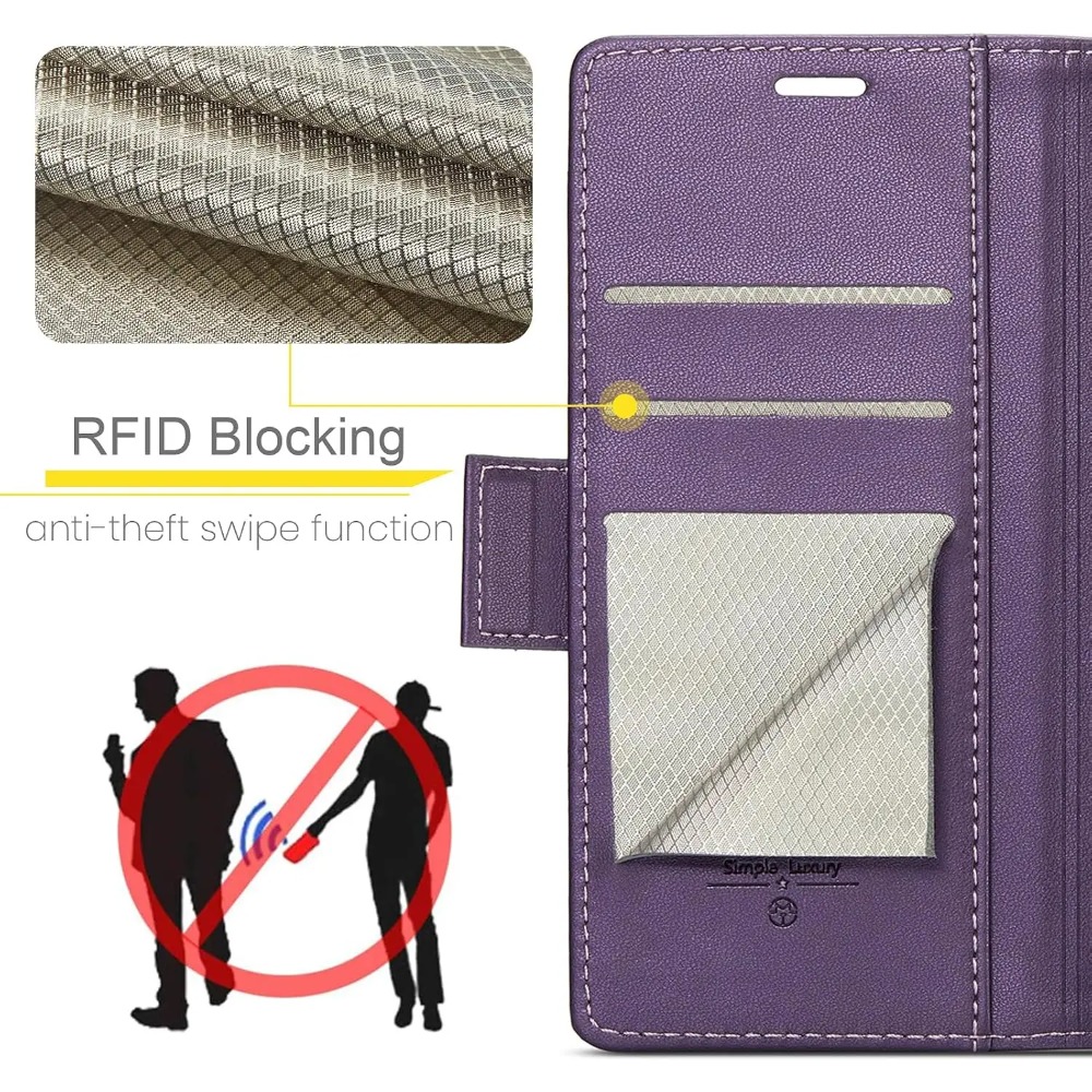 Capa de Couro RFID Folio Flip  - Leather Folio Wallet Case avaliação e preço