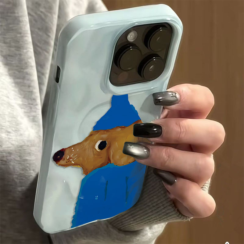 Chapéu azul filhote de cachorr - Phone Cases Blue avaliação e preço