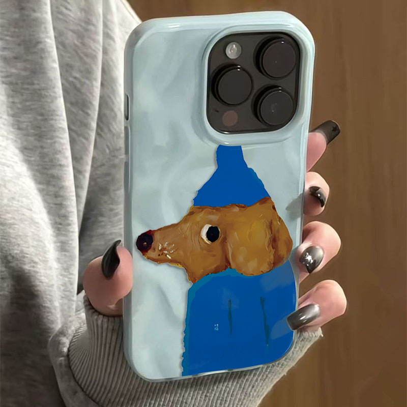 Chapéu azul filhote de cachorr - Phone Cases Blue avaliação e preço