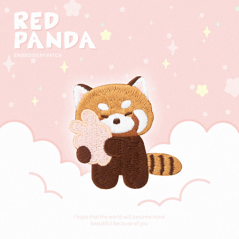 Bonito panda vermelho bordado  - Phone Cases Eco Friendly avaliação e preço