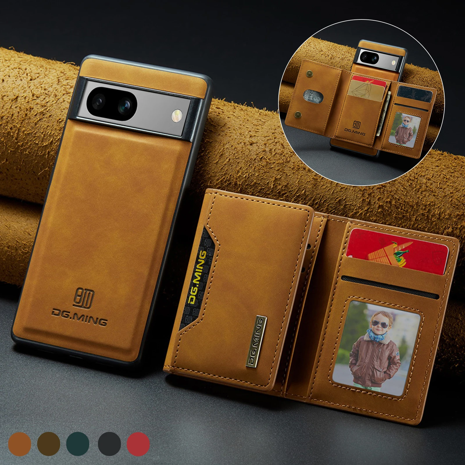 Capa Carteira Magnética de Cou - Leather Folio Wallet Case avaliação e preço