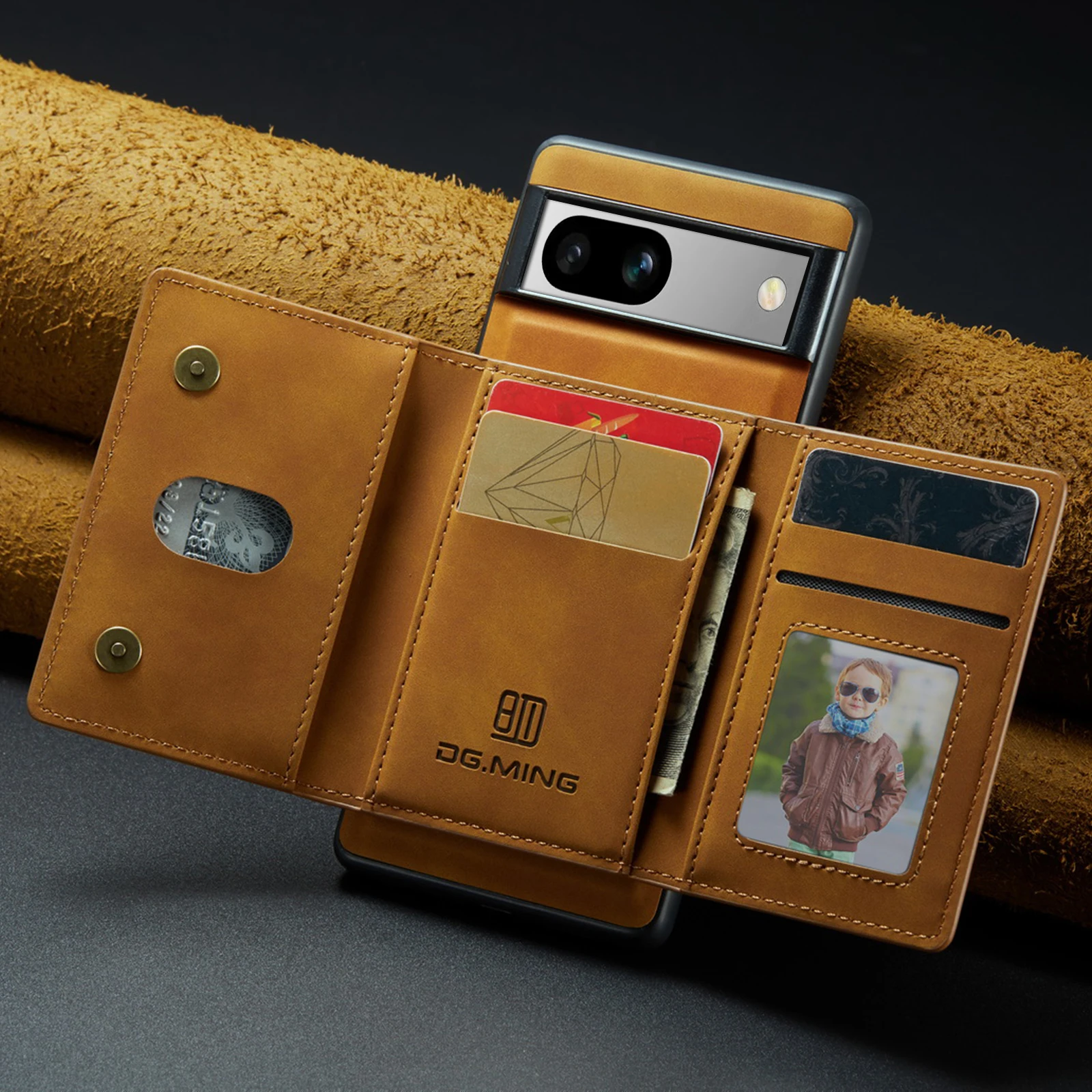 Capa Carteira Magnética de Cou - Leather Folio Wallet Case avaliação e preço