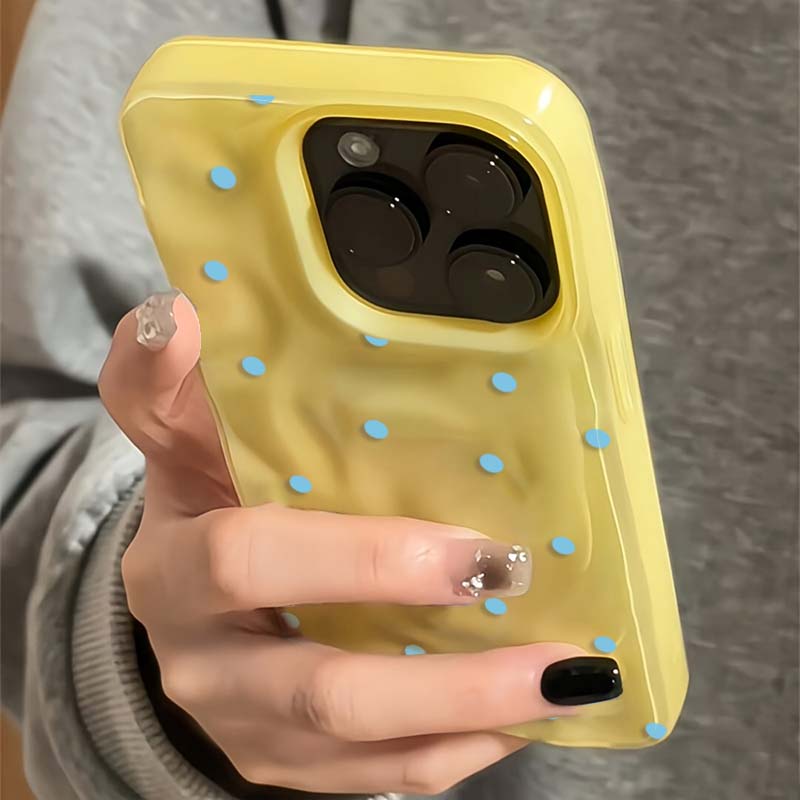 Preto branco azul bolinhas cas - Phone Cases Blue avaliação e preço