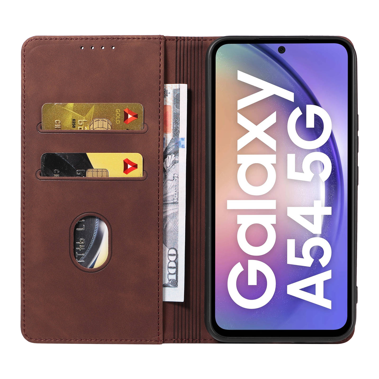 Caso carteira magnética flip p - Leather Folio Wallet Case avaliação e preço