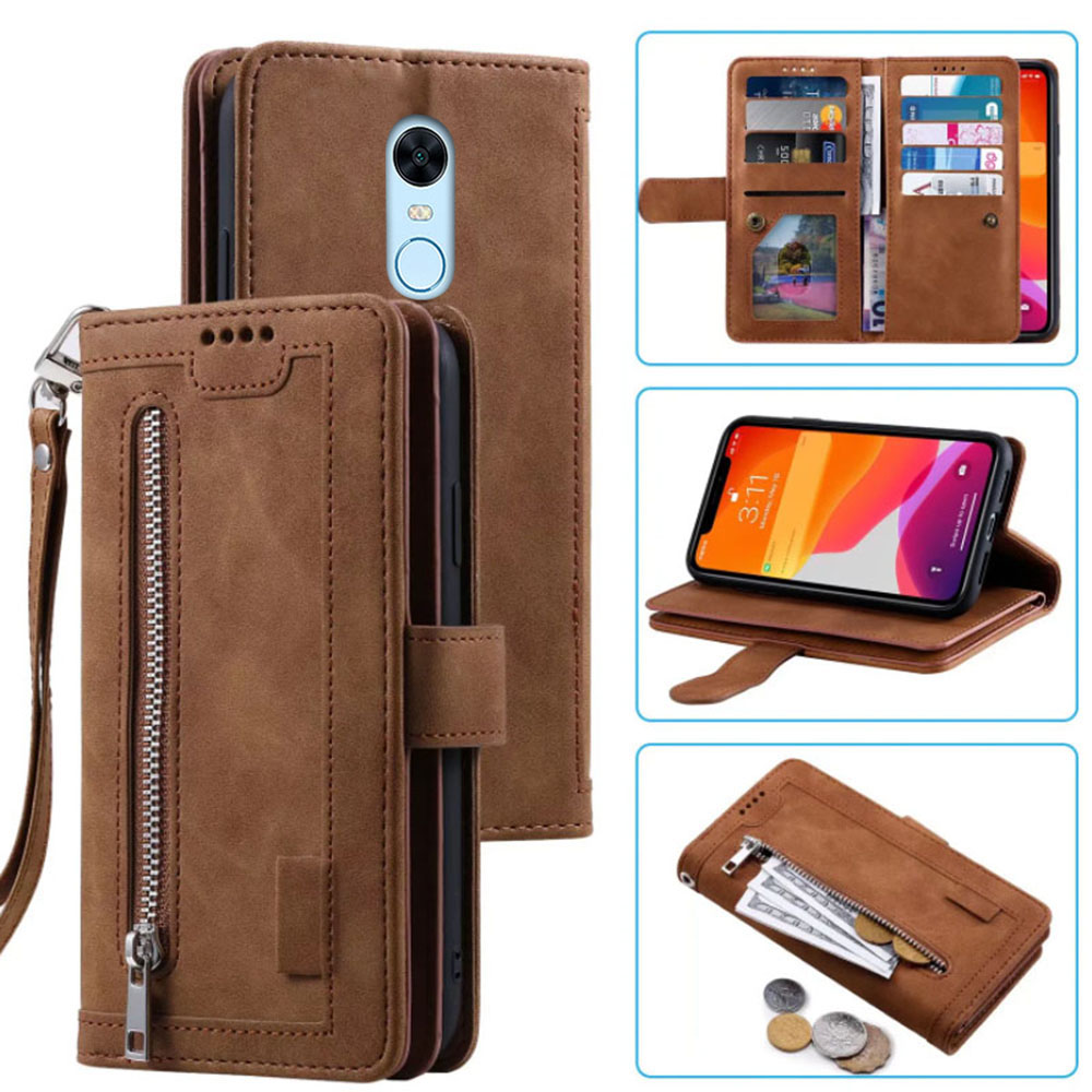 9 cartões carteira caso para r - Leather Folio Wallet Case avaliação e preço